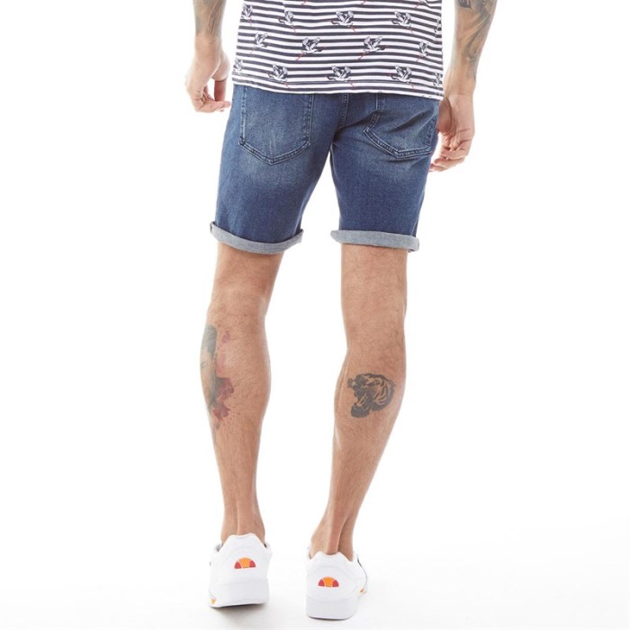 Mens fashion jean shorts